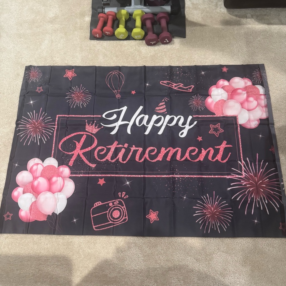 Happy Retirement Celebration Banner